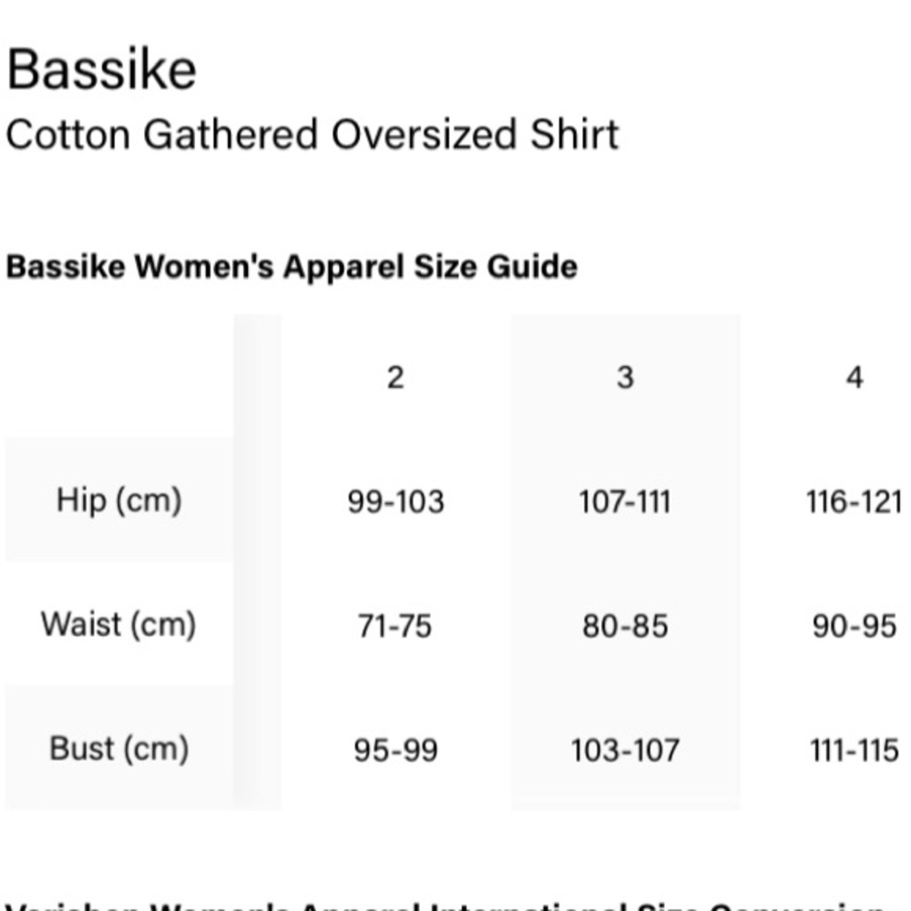 Bassike Cotton Gathered Oversized Shirt In White M/L - Picture 7 of 7